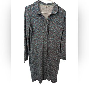 Boden, Cotton Floral Long Sleeve Dress, Size 6